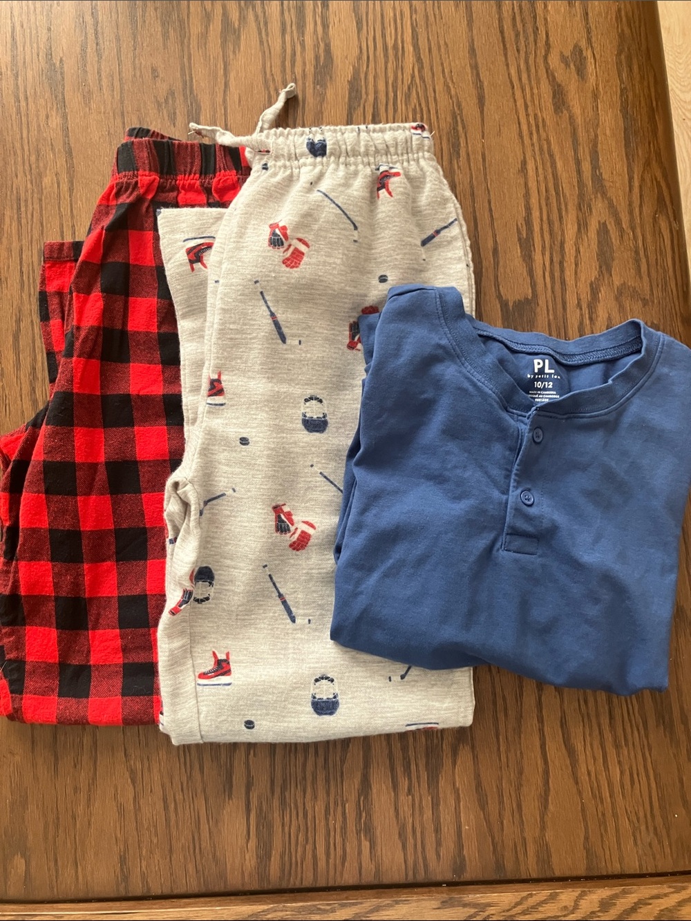 Petit Lem Kids Pajama Set in Blue, Red, Black, Cream